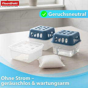 Luchtontvochtiger navulpakket set van 12 | Habo | Navulzakjes voor luchtontvochtigers voor kelder, badkamer, woonruimtes