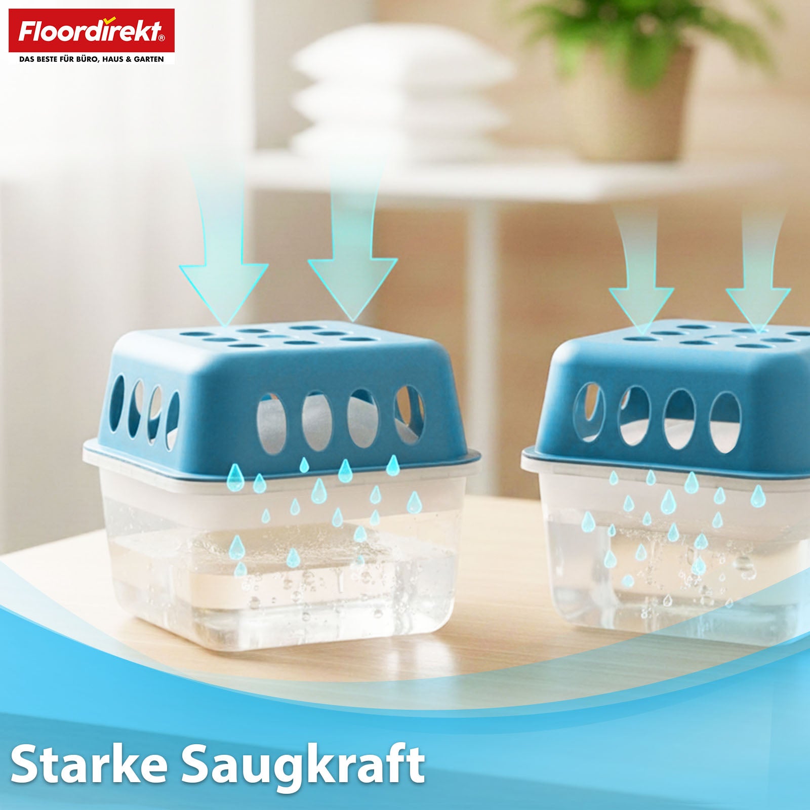 Luchtontvochtiger navulpakket set van 12 | Habo | Navulzakjes voor luchtontvochtigers voor kelder, badkamer, woonruimtes