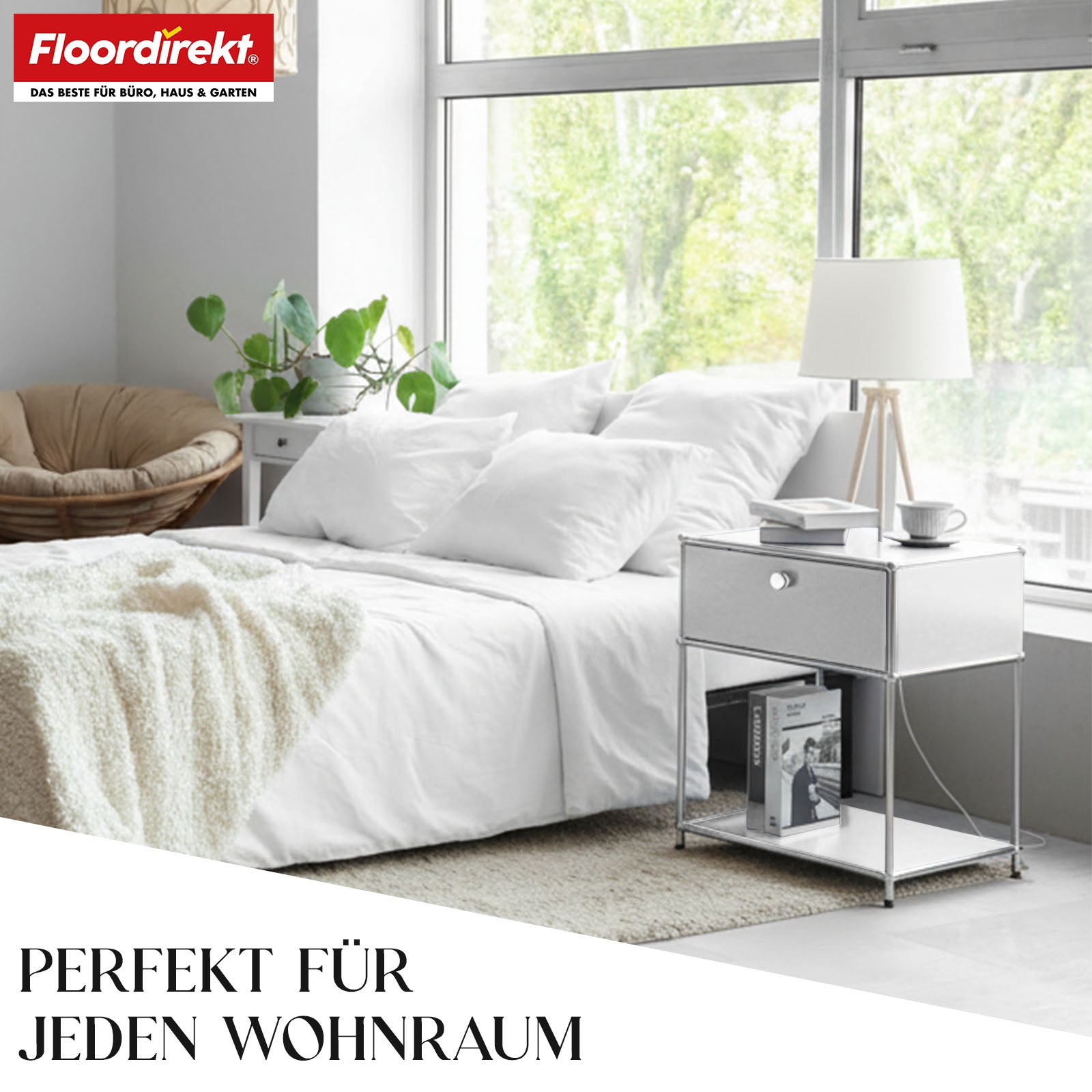 Metalen rek | Concept Epure MK-139 | Bijzet- en opbergrek met lade en legplanken | Verkrijgbaar in verschillende kleuren