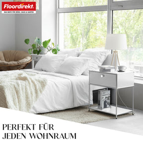 Metalen rek | Concept Epure MK-139 | Bijzet- en opbergrek met lade en legplanken | Verkrijgbaar in verschillende kleuren