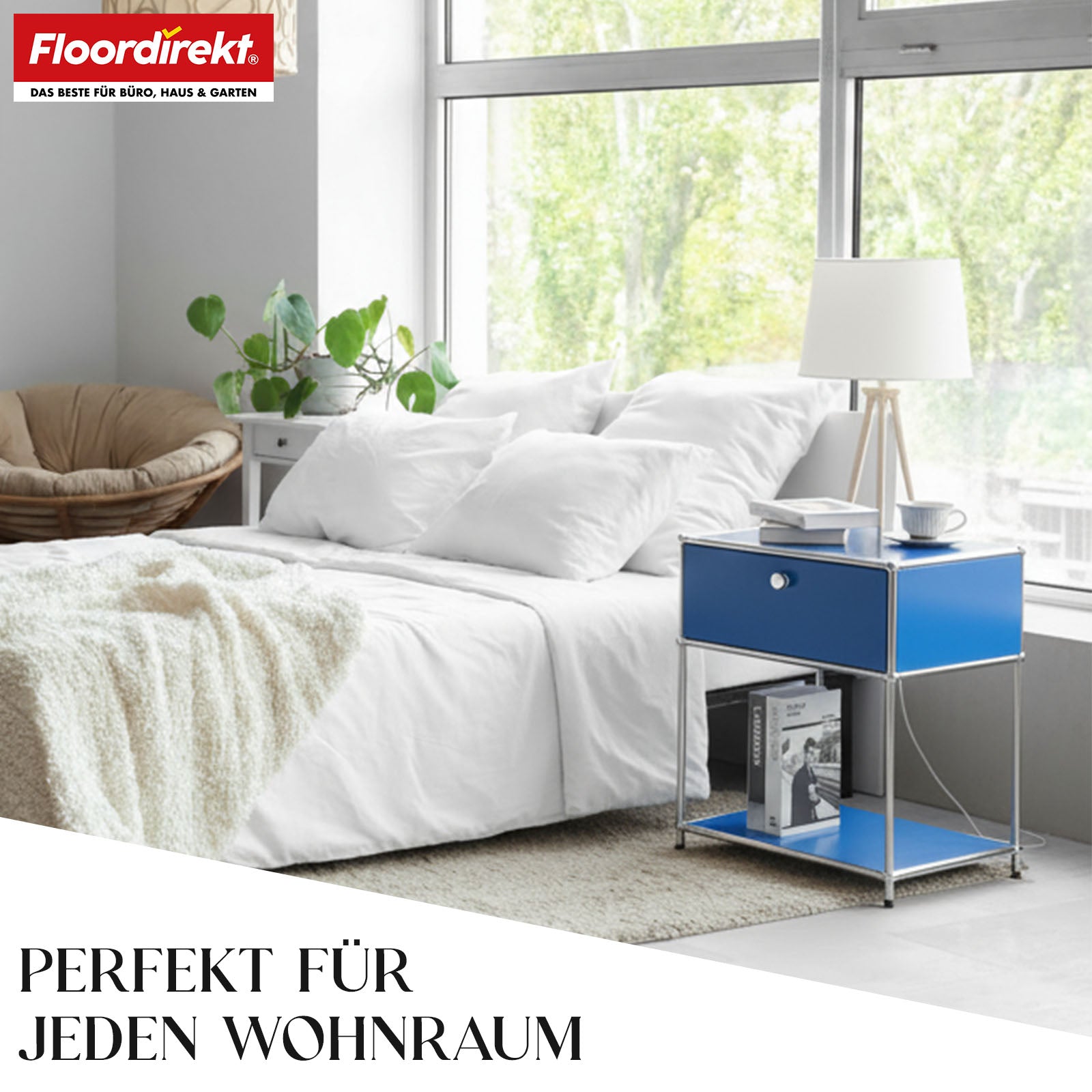 Metalen rek | Concept Epure MK-139 | Bijzet- en opbergrek met lade en legplanken | Verkrijgbaar in verschillende kleuren