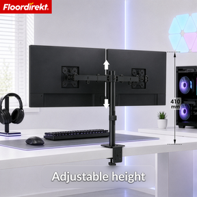 Monitorarm | Flexibel verstelbare monitorhouder met tafelklem voor 1 of 2 monitoren