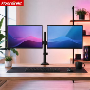 Monitorarm | Flexibel verstelbare monitorhouder met tafelklem voor 1 of 2 monitoren