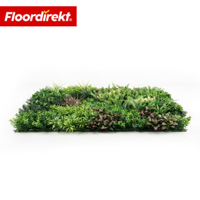 Plantenwand | Hera | Natuurlijke, onderhoudsvrije kunstplanten-panel | Zonbestendig & uitbreidbaar met kliksysteem | 100 × 100 cm