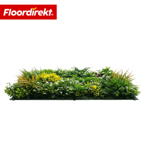 Plantenwand | Spring Garden | Natuurlijk, onderhoudsvrij groen paneel | Zonbestendig & uitbreidbaar met kliksysteem | 100 × 100 cm