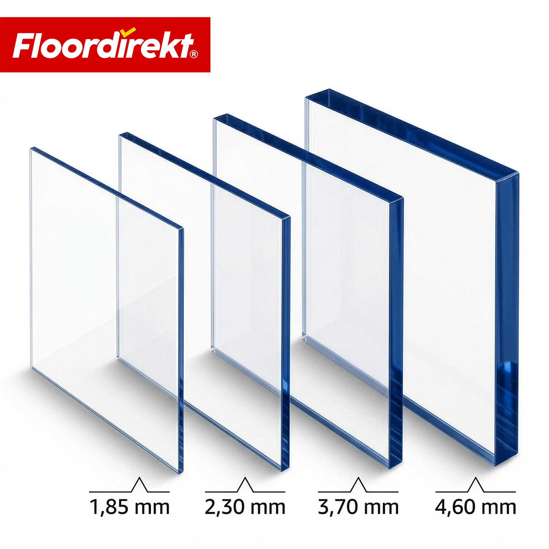Kunststof platen | Transparant | Polystyreen platen in verschillende maten & diktes