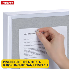 Mobiel presentatiebord | Giant | Dubbelzijdig viltbord 80 x 120 cm met vergrendelbare wielen en opbergvak | Verkrijgbaar in verschillende kleuren