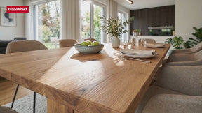 Transparante, matte tafelfolie met afgeschuinde rand | Crystal | Matte beschermfolie voor tafels | Op maat gesneden