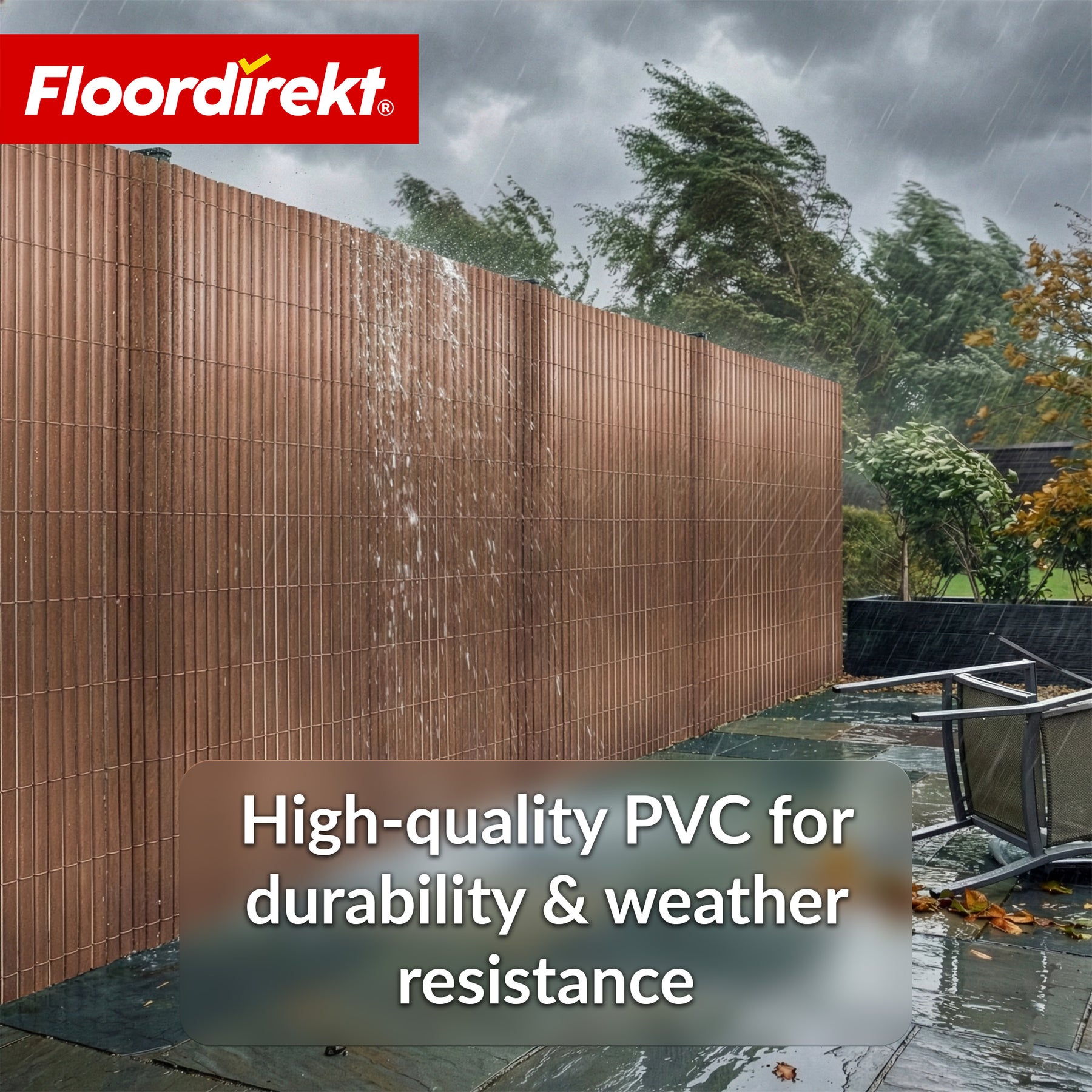 PVC privacy schutting | Weerbestendig & UV-bestendig | Balkon- & tuinafscheiding | 4 kleuren | Verschillende maten