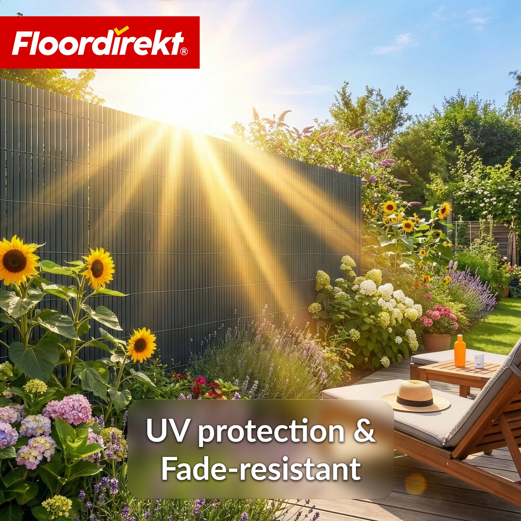 PVC privacy schutting | Weerbestendig & UV-bestendig | Balkon- & tuinafscheiding | 4 kleuren | Verschillende maten