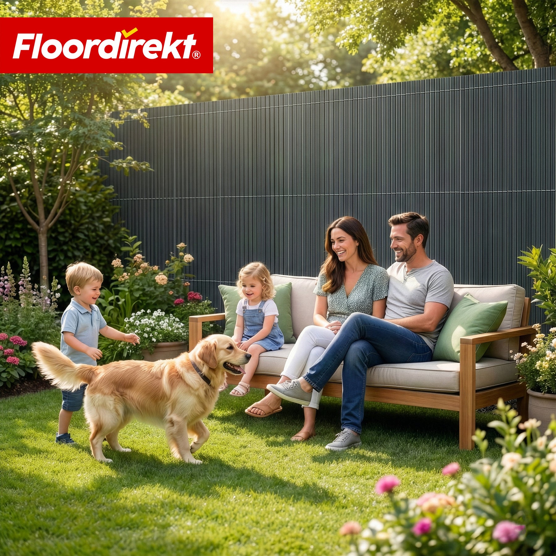 PVC privacy schutting | Weerbestendig & UV-bestendig | Balkon- & tuinafscheiding | 4 kleuren | Verschillende maten