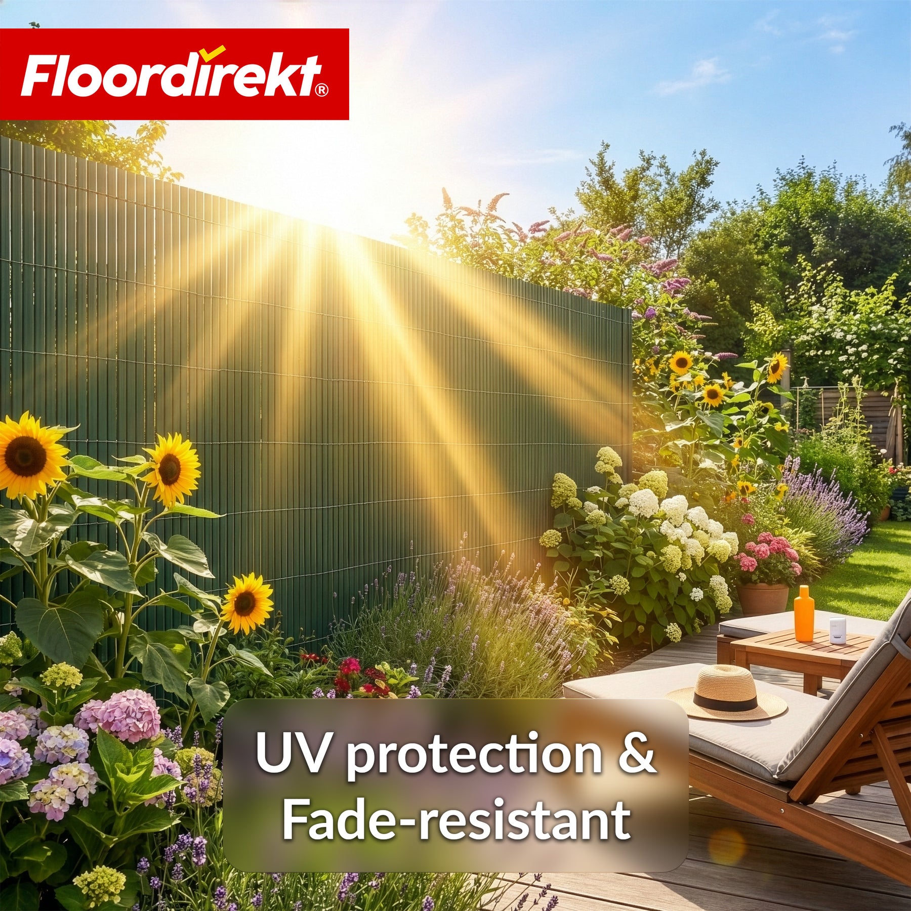 PVC privacy schutting | Weerbestendig & UV-bestendig | Balkon- & tuinafscheiding | 4 kleuren | Verschillende maten