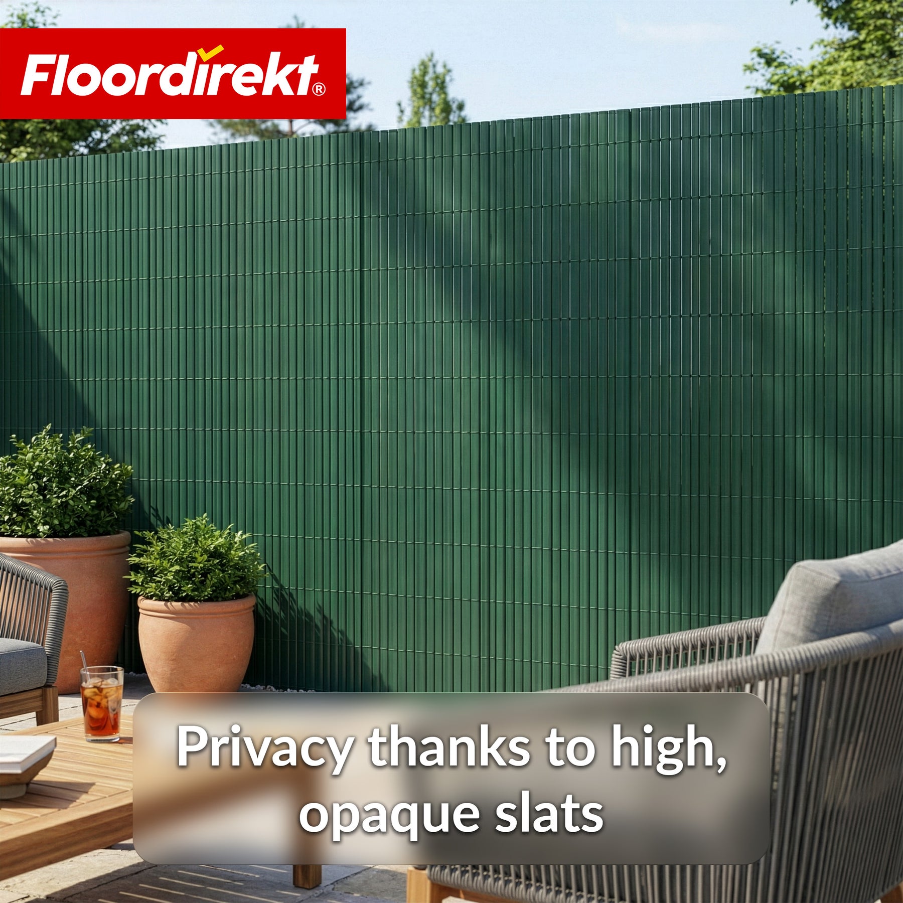 PVC privacy schutting | Weerbestendig & UV-bestendig | Balkon- & tuinafscheiding | 4 kleuren | Verschillende maten