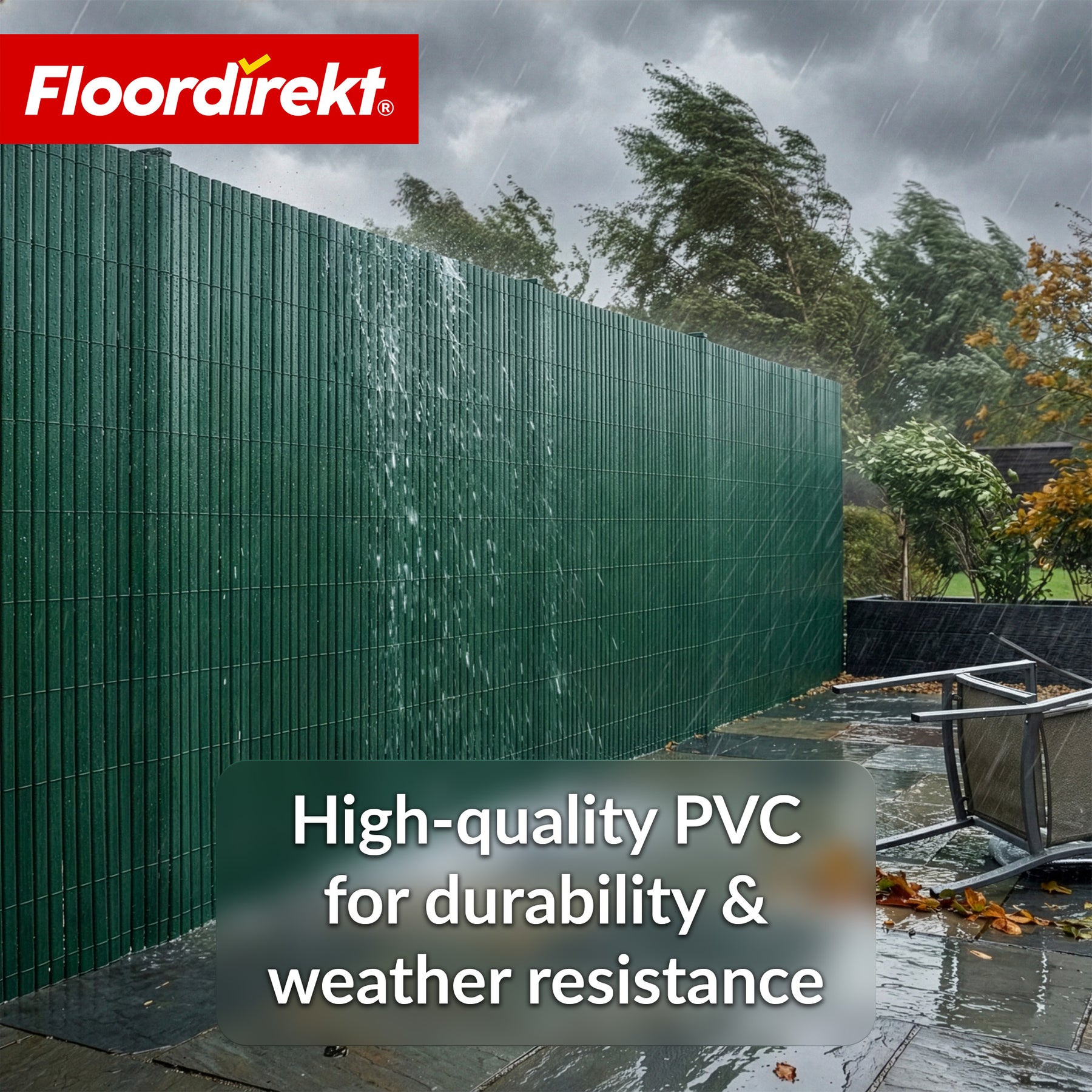 PVC privacy schutting | Weerbestendig & UV-bestendig | Balkon- & tuinafscheiding | 4 kleuren | Verschillende maten