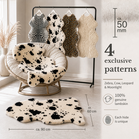 Design Schapenvacht | Audrey | Echt lamsvel van 100% schapenwol | Zacht & Natuurlijk