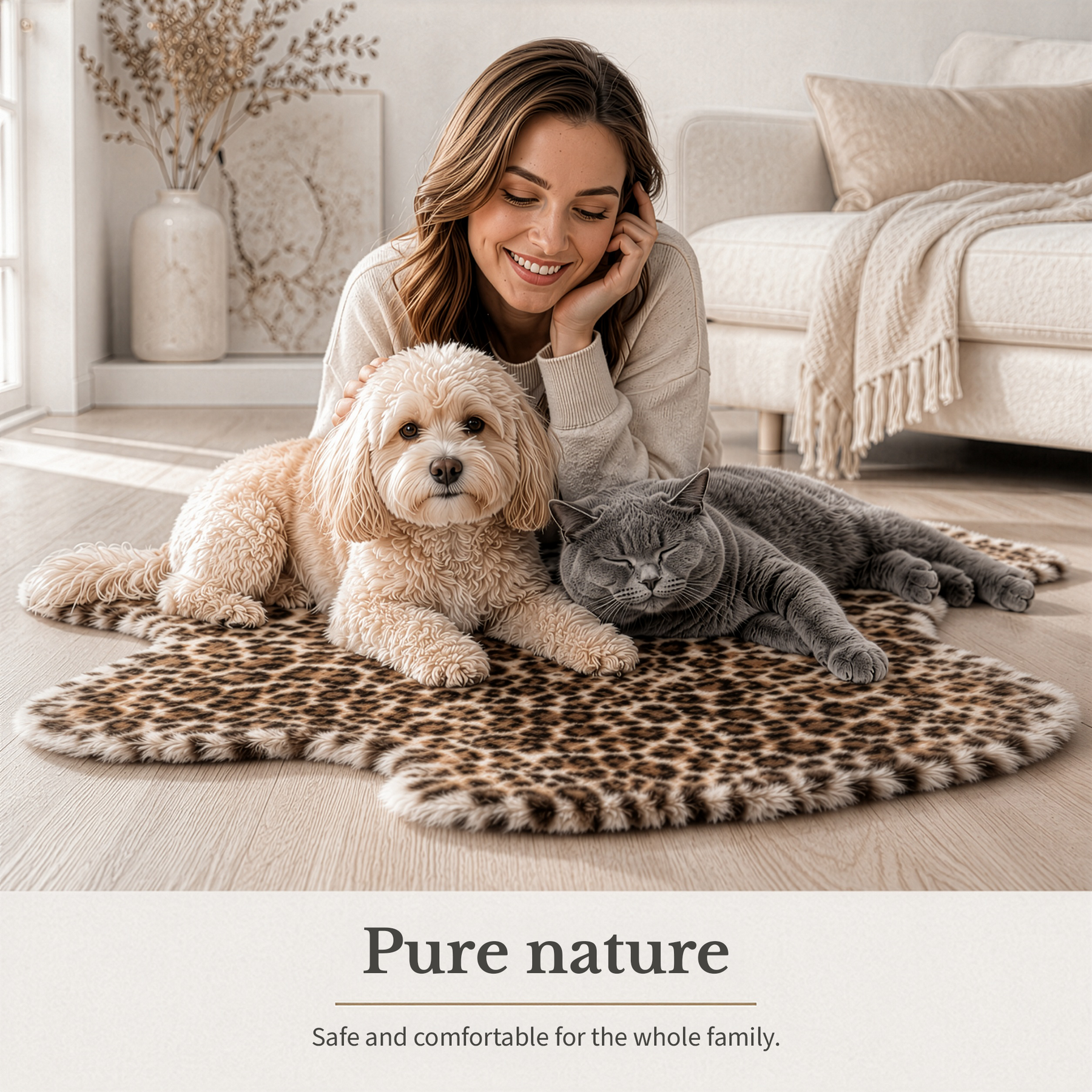 Design Schapenvacht | Audrey | Echt lamsvel van 100% schapenwol | Zacht & Natuurlijk