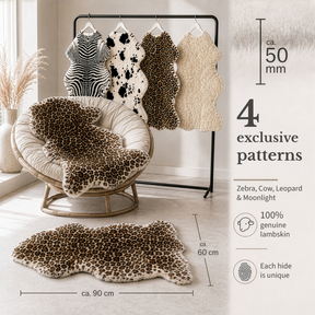 Design Schapenvacht | Audrey | Echt lamsvel van 100% schapenwol | Zacht & Natuurlijk