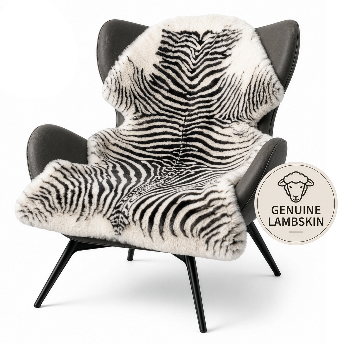 Design Schapenvacht | Audrey | Echt lamsvel van 100% schapenwol | Zacht & Natuurlijk