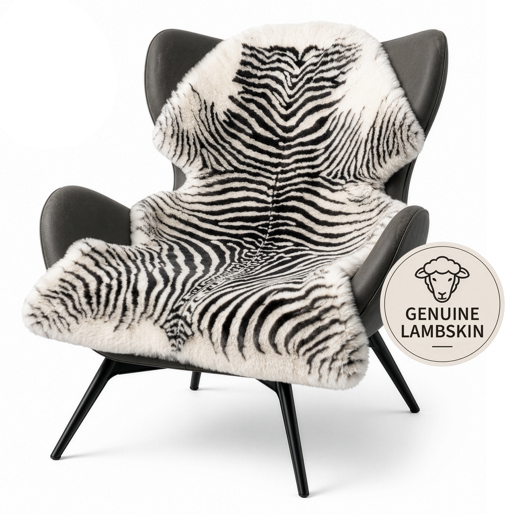 Design Schapenvacht | Audrey | Echt lamsvel van 100% schapenwol | Zacht & Natuurlijk