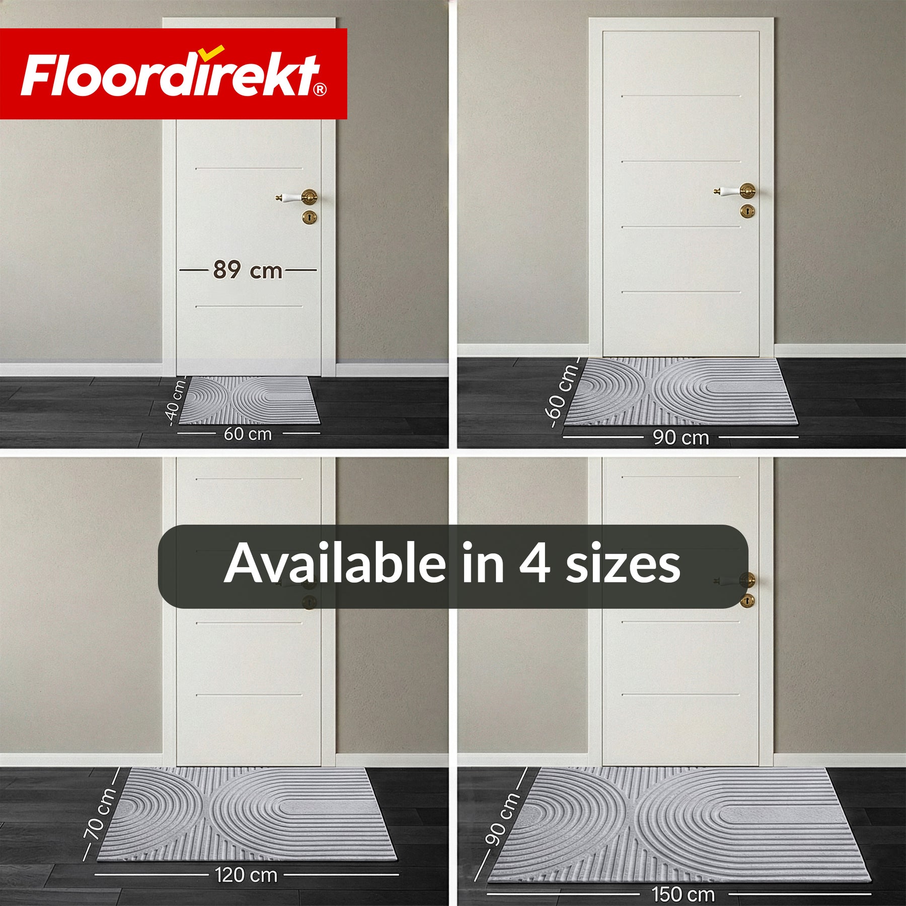 Vuilvangmat | Circa | Wasbare Deurmat voor Binnen & Buiten | Antislip Deurmat met TPE-achterzijde