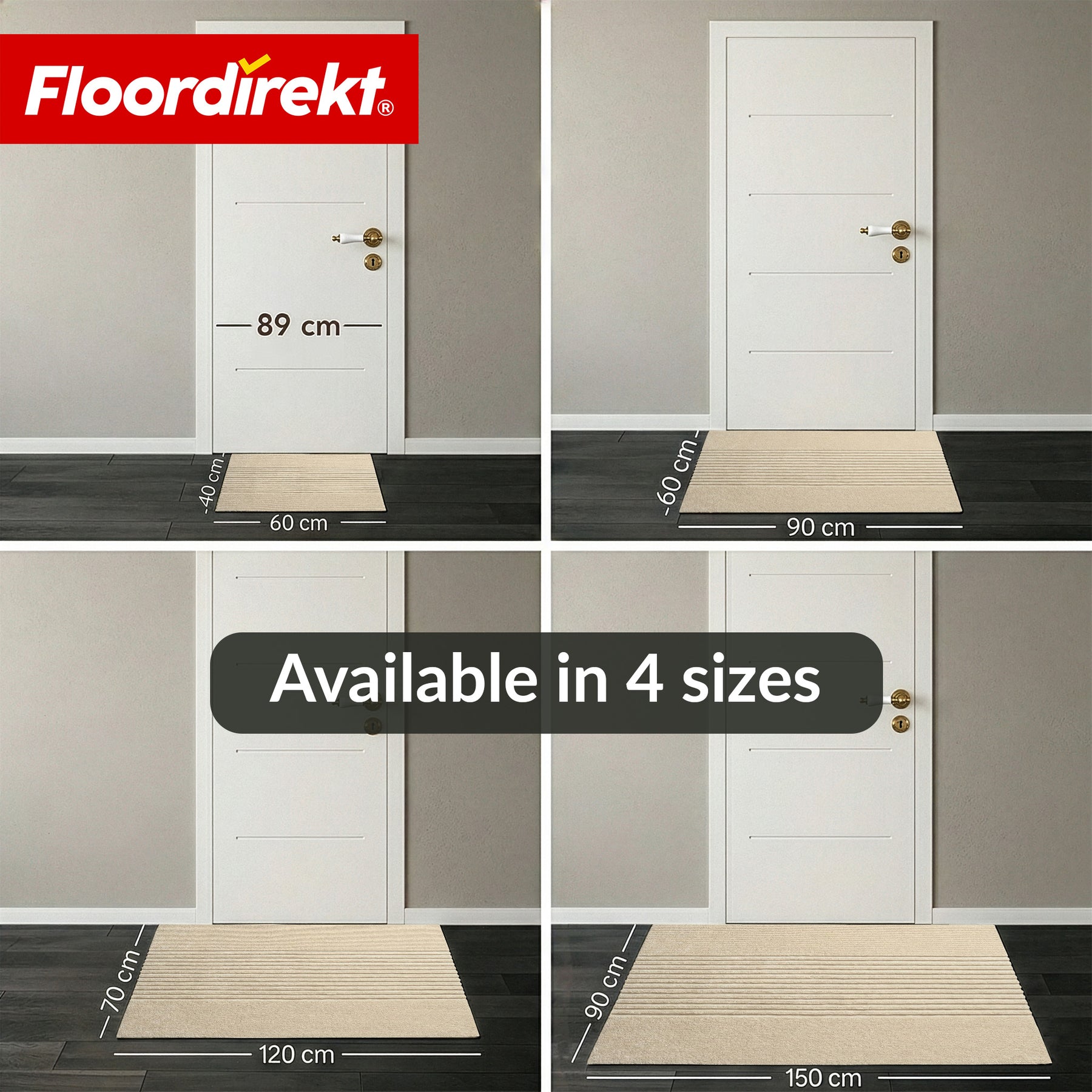Vuilvangmat | Circa | Wasbare Deurmat voor Binnen & Buiten | Antislip Deurmat met TPE-achterzijde
