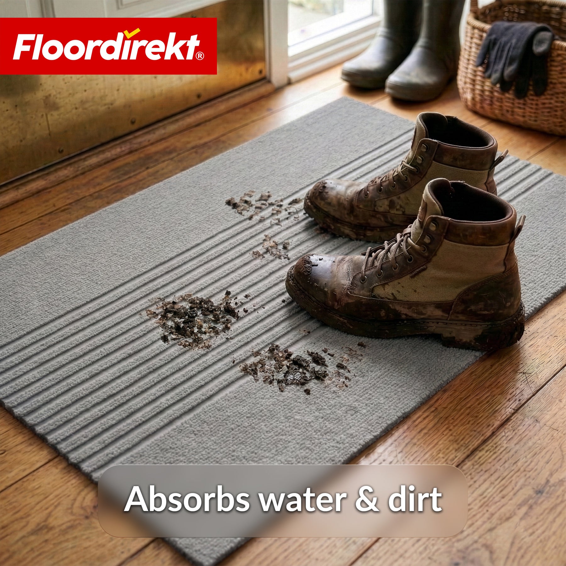 Vuilvangmat | Circa | Wasbare Deurmat voor Binnen & Buiten | Antislip Deurmat met TPE-achterzijde