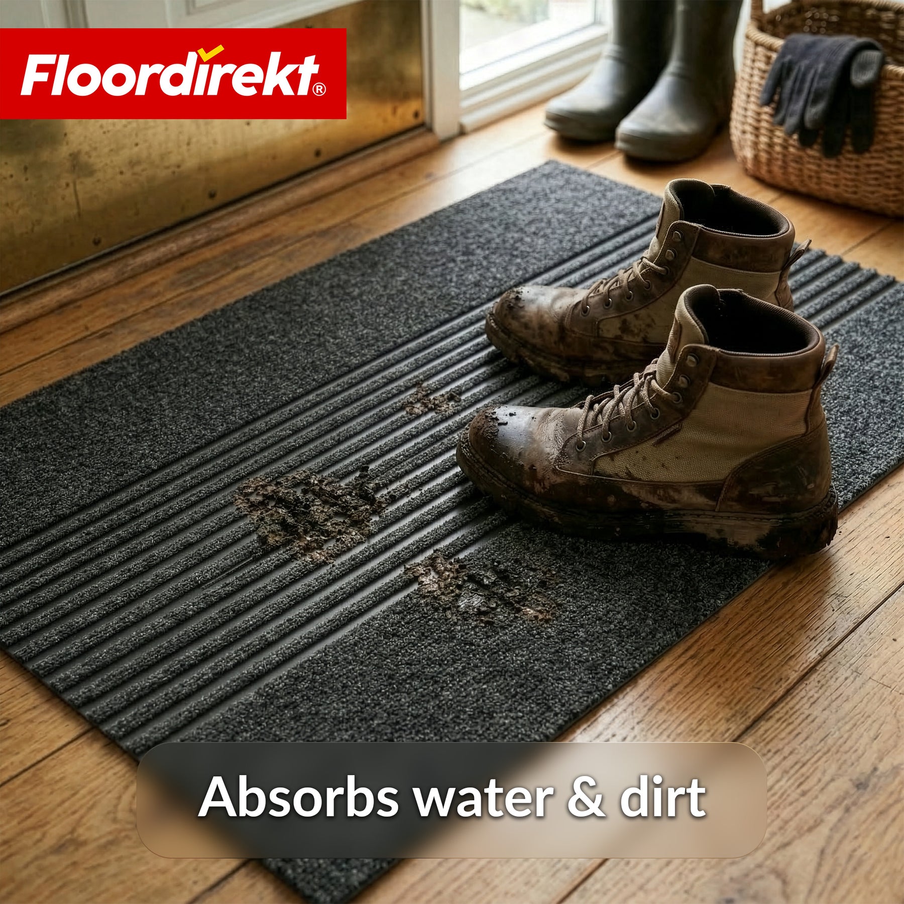 Vuilvangmat | Circa | Wasbare Deurmat voor Binnen & Buiten | Antislip Deurmat met TPE-achterzijde