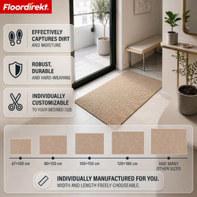Vuilvangmat | Hong Kong Pro | Schoonloopmat met TPE-rug, robuust & antislip