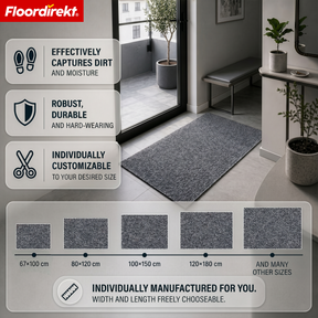 Vuilvangmat | Hong Kong Pro | Schoonloopmat met TPE-rug, robuust & antislip