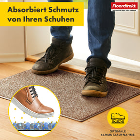 Vuilvangmat | Nasa | Zachte en waterabsorberende deurmat van polyester met antislip onderkant | Verschillende kleuren en maten