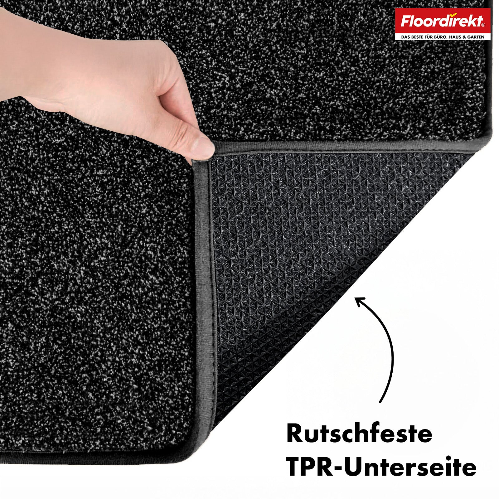 Vuilvangmat | Nasa | Zachte en waterabsorberende deurmat van polyester met antislip onderkant | Verschillende kleuren en maten