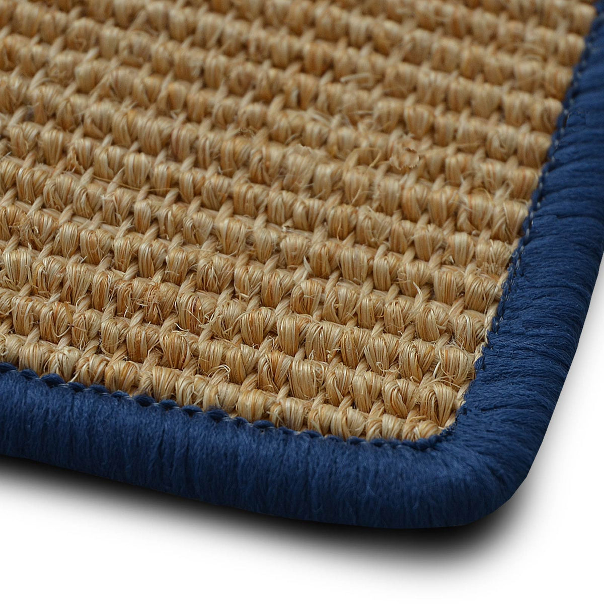 ✂ Sisal vloerkleed op maat | Salvador natuur | grens in uw favoriete kleur