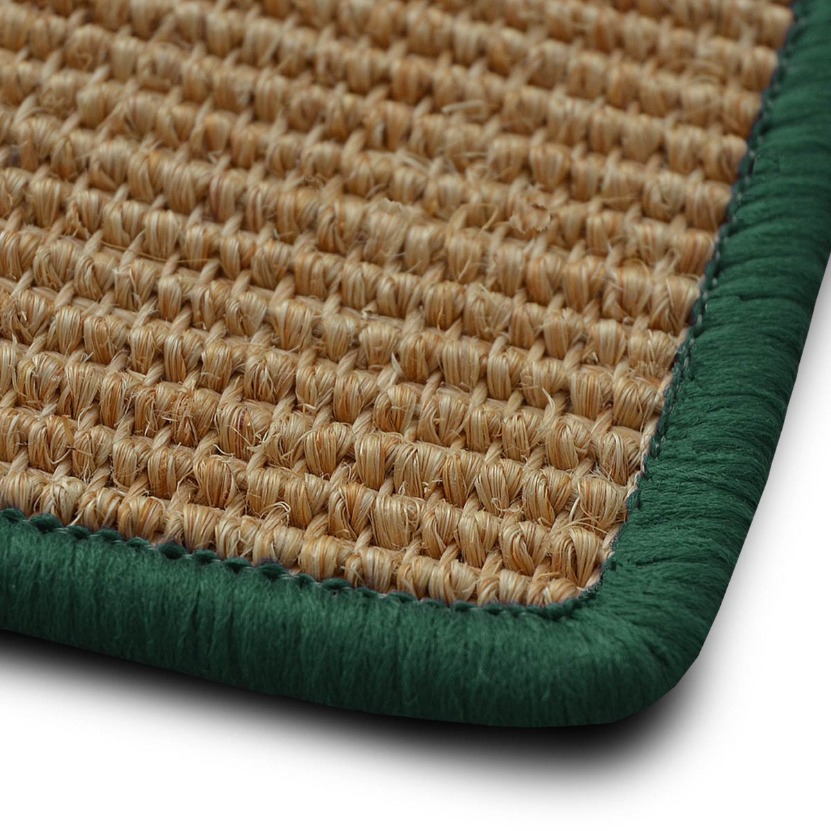 ✂ Sisal vloerkleed op maat | Salvador natuur | grens in uw favoriete kleur