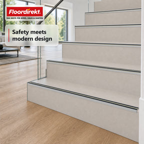 Trapneusprofiel | Aura | Aluminium antislipprofiel met nagloeiende lichtstrip