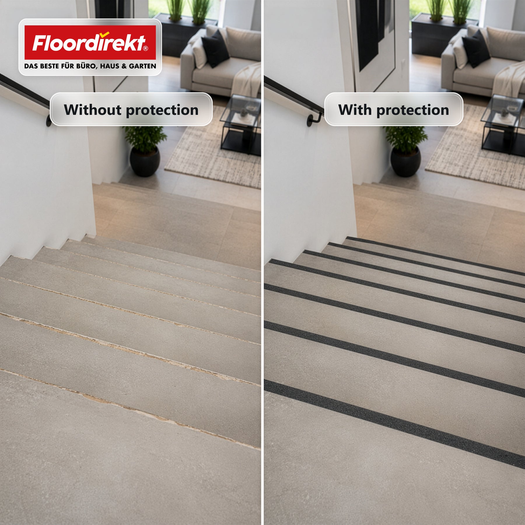 Trapkantprofiel | Elite | Antislip GVK-profiel met aluminiumoxide-coating