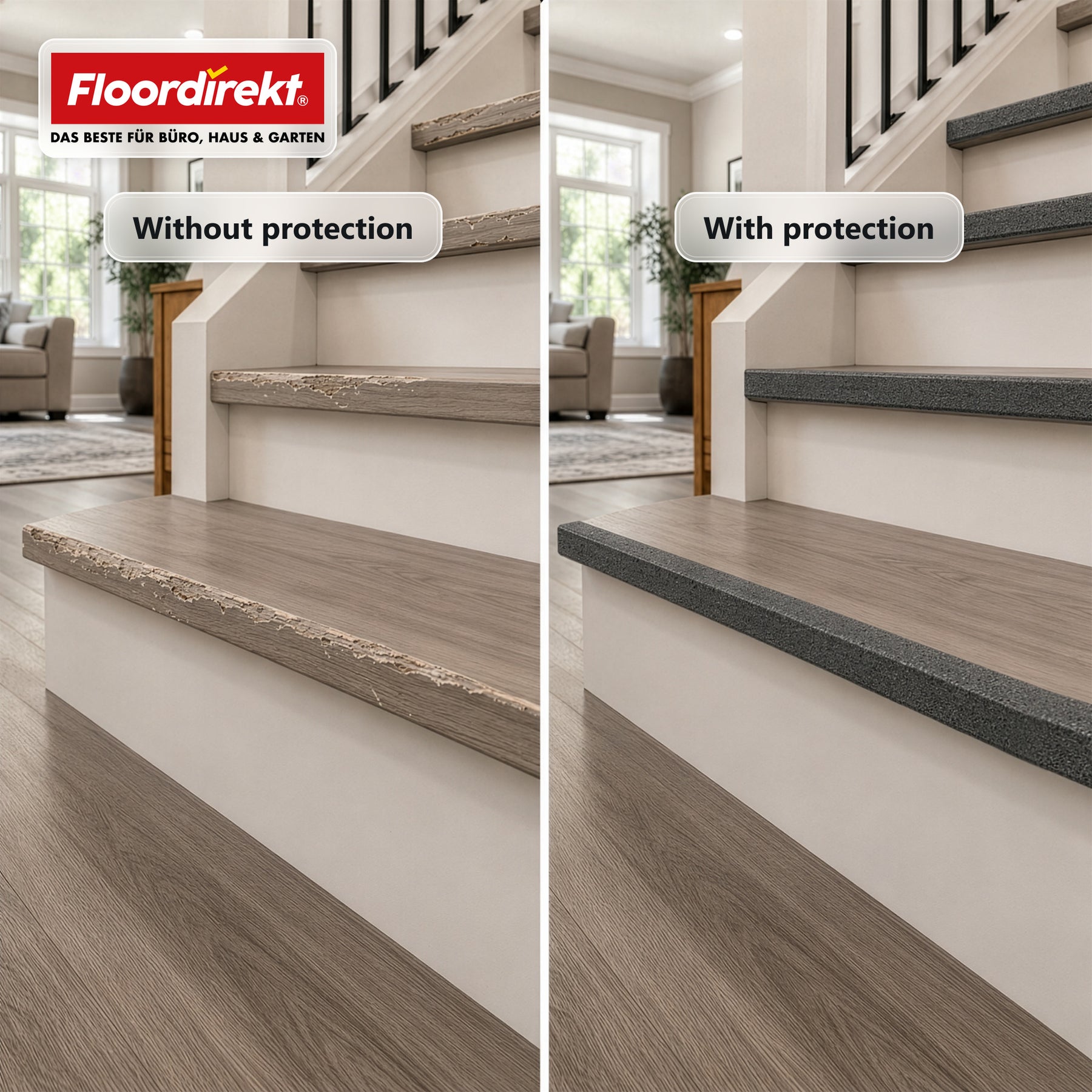 Trapneusprofiel | Core | Antislip GVK-trapprofiel met aluminiumoxide-coating