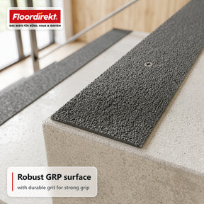 Trapkantprofiel | Elite | Antislip GVK-profiel met aluminiumoxide-coating
