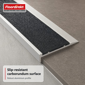 Trapkantprofiel | Tech | Aluminium antislipprofiel met slipvaste inleg