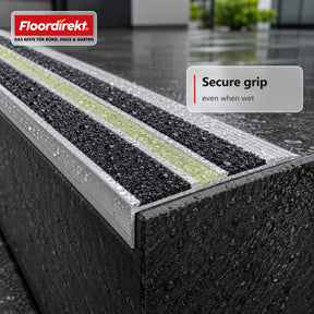 Trapneusprofiel | Aura | Aluminium antislipprofiel met nagloeiende lichtstrip
