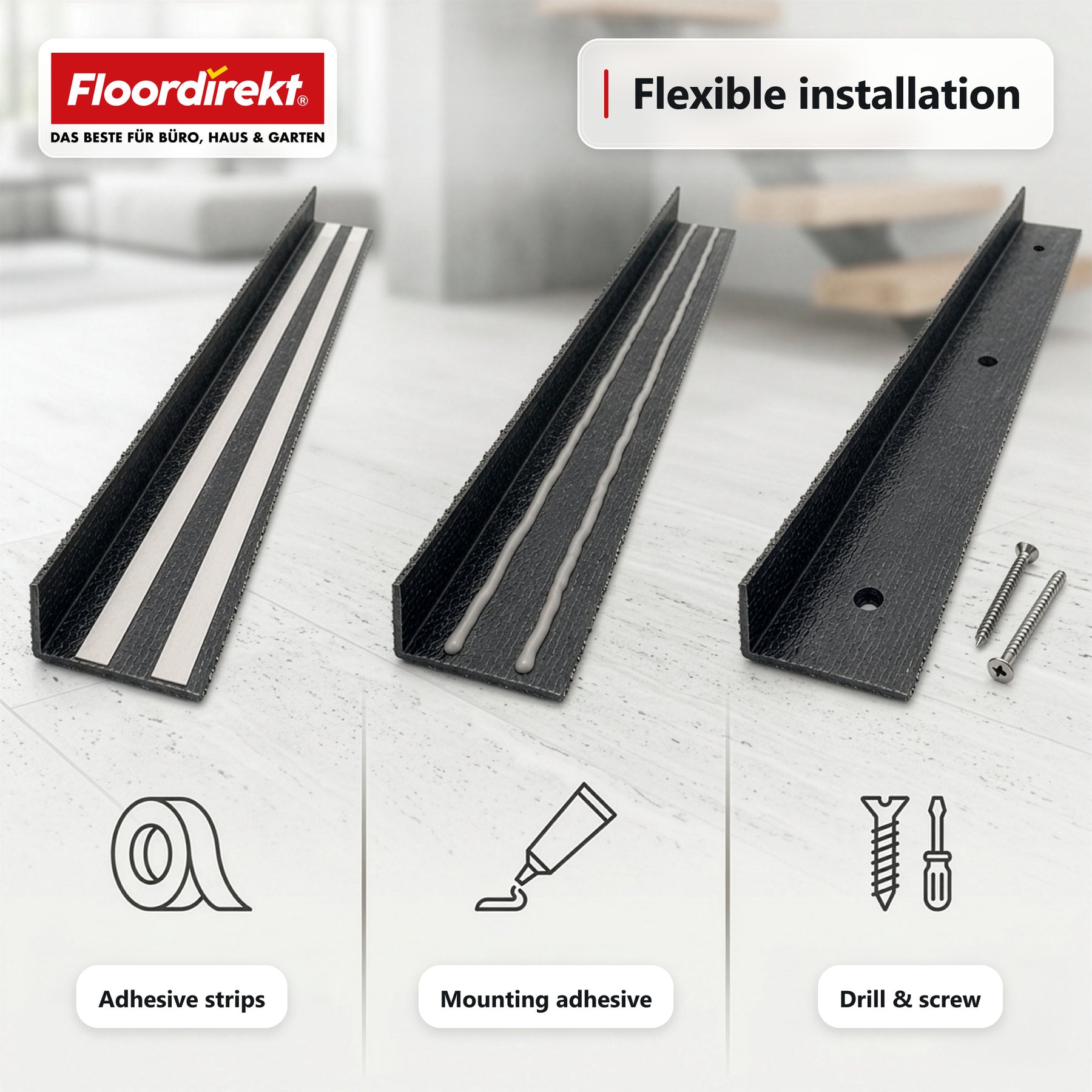 Trapneusprofiel | Core | Antislip GVK-trapprofiel met aluminiumoxide-coating