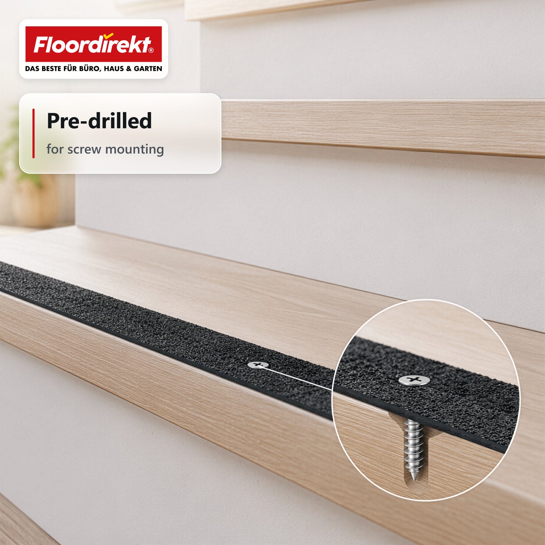 Trapkantprofiel | Elite | Antislip GVK-profiel met aluminiumoxide-coating