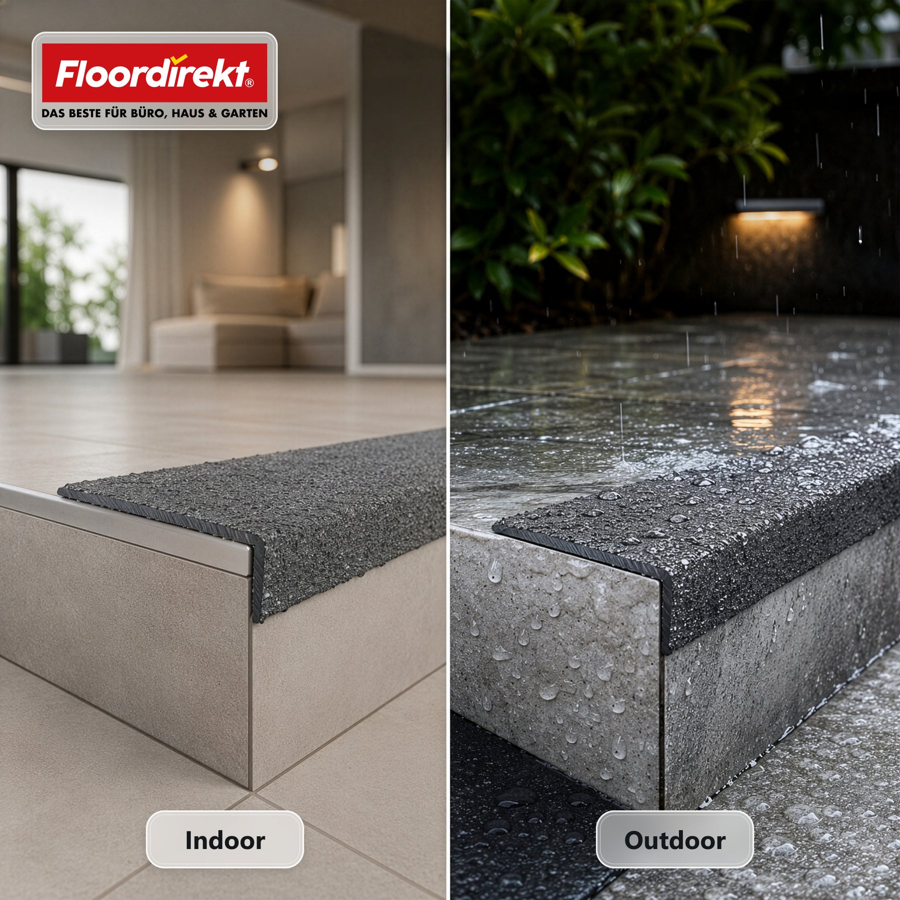 Trapneusprofiel | Core | Antislip GVK-trapprofiel met aluminiumoxide-coating