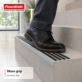 Trapneusprofiel | Solid | Aluminium antislipprofiel met aluminiumoxide-inleg