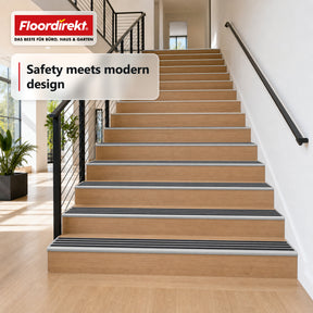 Trapneusprofiel | Titan | Antislipprofiel van aluminium met antislip-inleg