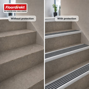 Trapneusprofiel | Titan | Antislipprofiel van aluminium met antislip-inleg