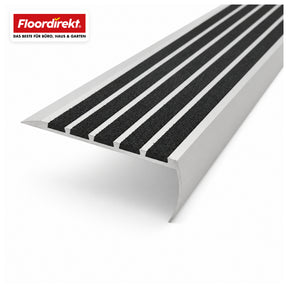 Trapneusprofiel | Titan | Antislipprofiel van aluminium met antislip-inleg