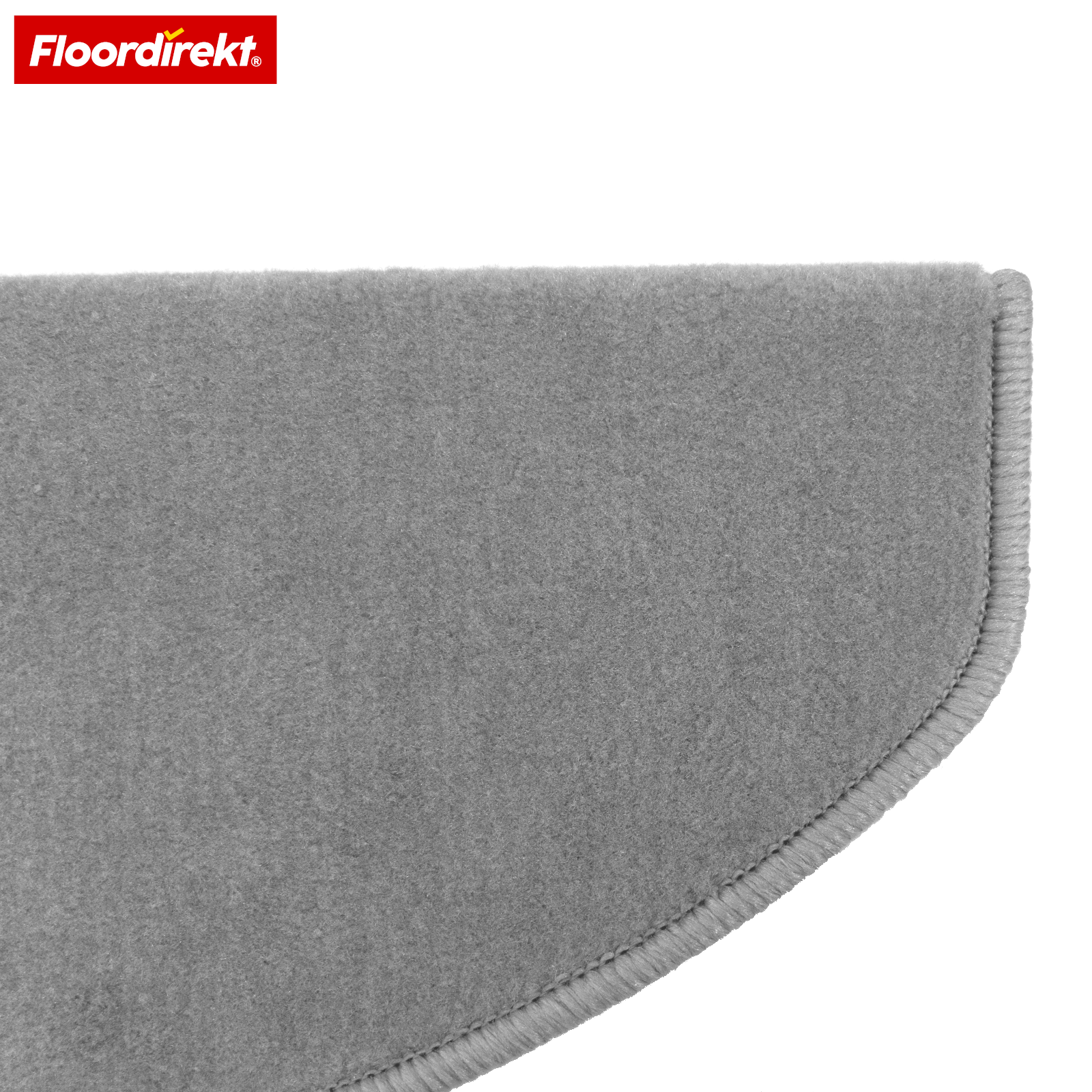 Velours-traptrede | Wien | Halfronde, antislip trapmat van robuust polypropyleen | Trapbescherming, geluidsdempend & antistatisch | Verkrijgbaar in 4 moderne kleuren