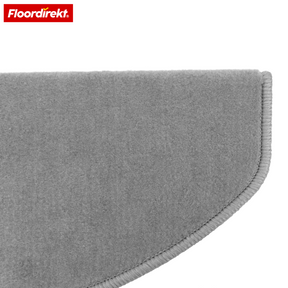 Velours-traptrede | Wien | Halfronde, antislip trapmat van robuust polypropyleen | Trapbescherming, geluidsdempend & antistatisch | Verkrijgbaar in 4 moderne kleuren