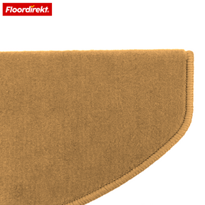 Velours-traptrede | Wien | Halfronde, antislip trapmat van robuust polypropyleen | Trapbescherming, geluidsdempend & antistatisch | Verkrijgbaar in 4 moderne kleuren