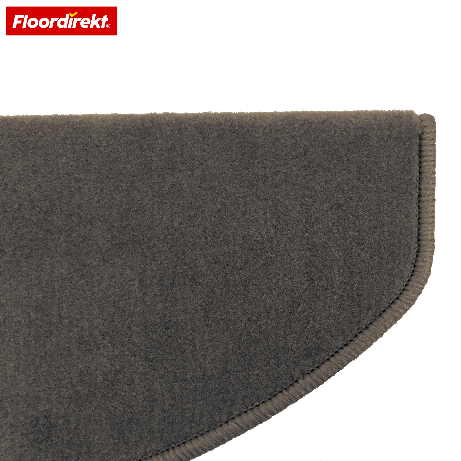 Velours-traptrede | Wien | Halfronde, antislip trapmat van robuust polypropyleen | Trapbescherming, geluidsdempend & antistatisch | Verkrijgbaar in 4 moderne kleuren